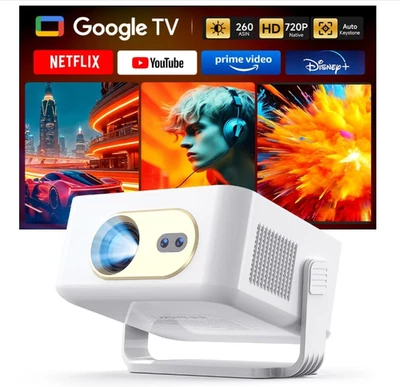 Magcubic Smart Beamer Projektor, Google TV/Netflix Mini Projector Heimkino, Auto - Bild 1 von 4