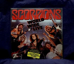 SCORPIONS~VERY RARE SEALED 2LP~WORLD WIDE LIVE~1985 USA 1stPRESS~W/HYPE STICKER - Picture 1 of 2