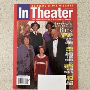 Kristin Chenoweth Victor Garber Audra McDonald Signed In Theater Magazine Annie - Picture 1 of 9
