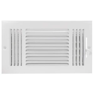 12 x 6 Inch (Duct Opening) Air Vent Cover for Wall or Ceiling, Three-Way Vent... - Picture 1 of 6