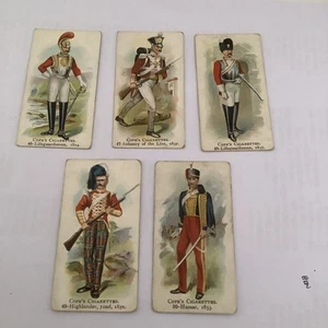 Cope Bros Cigarette 1912 British Warriors Five Cards Numbers 46-50 GG - Picture 1 of 2