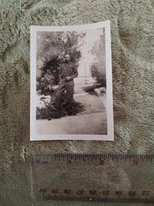 Antique Photograph Young Man In Uniform WWII 20 February 1944 - Picture 1 of 2