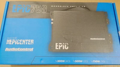 AudioControl EPIC 750  mono subwoofer amplifier — 750 watts RMS x 1 at 1 ohm - Image 1 of 4
