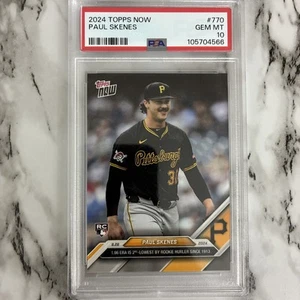 2024 Paul Skenes Rookie Card RC #770 Topps Now PSA Gem Mint 10 - Picture 1 of 2