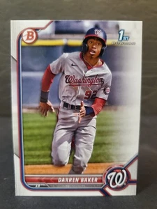 2022 Bowman - Prospects Darren Baker #BP-131 (RC, 1st) Washington Nationals - Picture 1 of 2