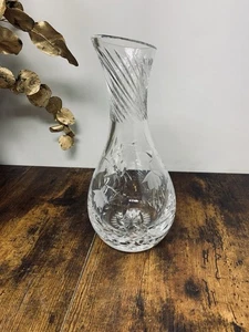 Schöne Vintage Stuart Kristallglas geätzte Fuchsia Kaskade Weinkaraffe - Bild 1 von 9