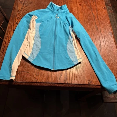 Chaqueta Lululemon Define Azul Y Blanco Talla 8 Entrenamiento Atlético Gimnasio Tela Luon Foto 1 de 4