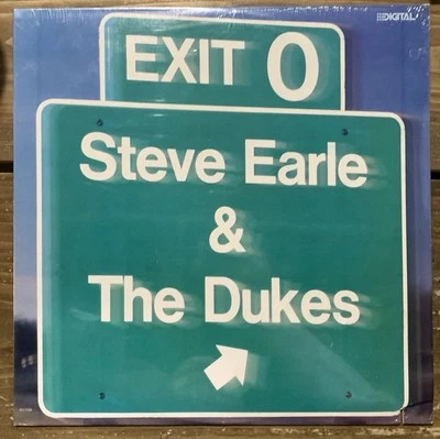 Steve Earle / Exit 0 - Vinyl LP USA 1987 MCA SEALED - Image 1 of 3