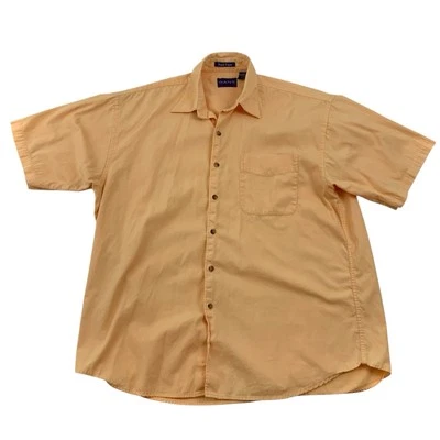 Camisa Gant Para Hombres L Sarga Melocotón Piqué Real Manga Corta Abotonada De Colección Foto 1 de 4