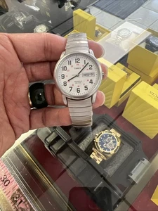 Timex T2N091, Men's X-Long Expansion Band Watch, Indiglo,Date(defective Parts)$$ - Picture 1 of 14