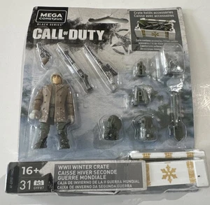 Mega Construx GYF87 Call Of Duty WWII Winter Crate Figuren mit Zubehör - Bild 1 von 2