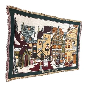 Manta de pueblo Department 56 Goodwin Weavers Dickebs vacaciones de Navidad - Imagen 1 de 10