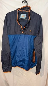 Farah Herren Ralph Ripstop Pull Over Jacke Blau Traube Polyamid Regular Fit Gr. S - Bild 1 von 4