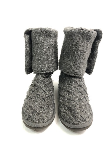 Stivali UGG Australia donna 8 maglioni maglia reticolo metà polpaccio invernali 3066 grigio lana