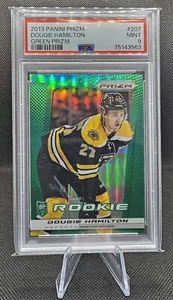 PSA 9 2013-14 Panini Prizm Green Prizm Dougie Hamilton #207 Rookie RC NJ Devils - Picture 1 of 2