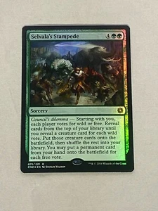 MTG FOIL Selvala's Stampede Conspiracy: Take the Crown Magic the Gathering - Picture 1 of 2