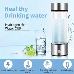 Bottiglia acqua idrogeno 420 ml generatore idrogeno ionizzatore acqua generatore - Foto 1 di 10