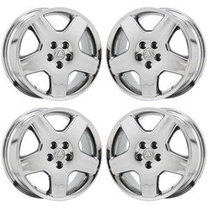 18" Lexus LS430 Bright Chrome wheels rims Factory OEM set 74179 EXCHANGE - Picture 1 of 8