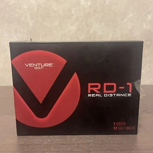 VENTURE REAL DISTANCE DOZEN WHITE GOLF BALLS FREE SHIPPING - Picture 1 of 3