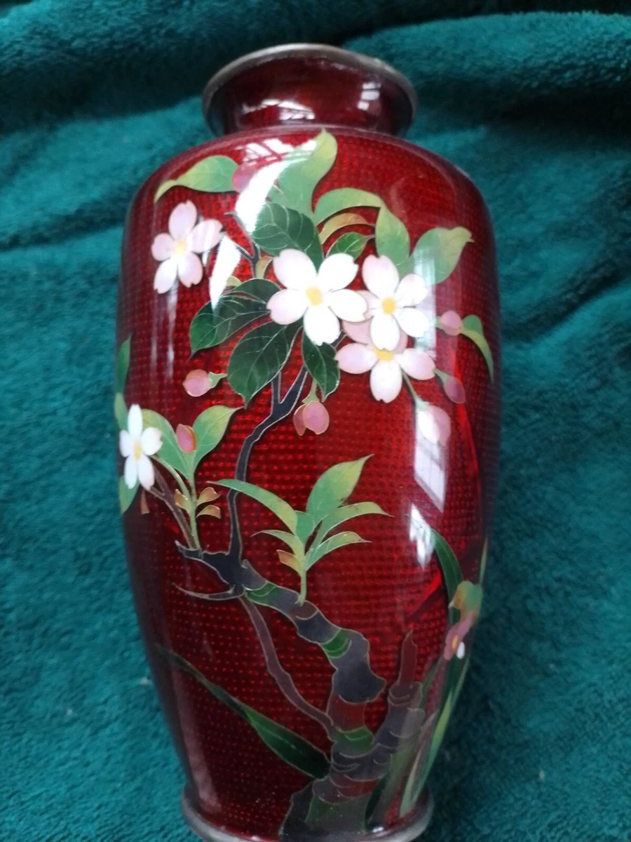 景泰蓝古董原始1900-1940 年日本花瓶| eBay