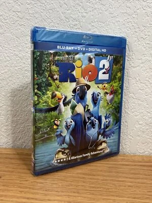 Rio 2 (Blu-Ray/DVD/Digital, 2014) Jesse Eisenberg Anne Hathaway SEALED SEE PICS! - Image 1 of 4