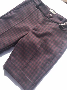 Gucci Boys Holiday Shorts Size 6 Red Black Checkered New with tags - Picture 1 of 12