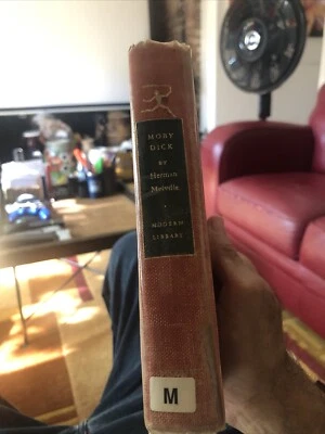 Moby Dick By Melville, Modern Library 1950 HC Foto 1 de 4