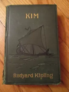 KIM - Rudyard Kipling, 1st Edition, First Printing, 1901 Rare Rhyming 8th & 13th - Imagen 1 de 10