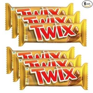 Twix Caramel Cookie Chocolate Bar Loaded with Soft Nougat - 50g - Pack of 6 - Picture 1 of 6
