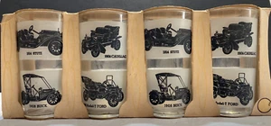 Vtg. MCM Anchor Hocking set of 4 Vtg. Car 6oz. Bar Glasses Original Package - Picture 1 of 9