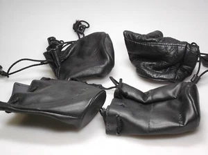 4x Contax Leather Lens Case / Leder Objektiv Tasche Beutel - Picture 1 of 1