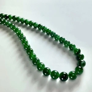 【KATHY JADE】 Emerald Green Jadeite Beads necklace《78》《GradeA》 - Picture 1 of 2