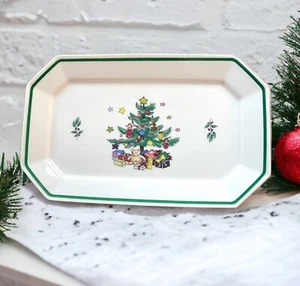 Nikko Christmastime 9 Inch Relish Tray Serving Dish Platter - Picture 1 of 4