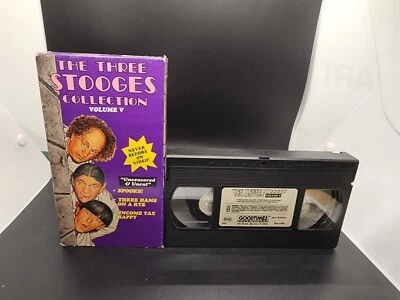 Vintage 1990 The Three Stooges Collection Volume 5 VHS USED GOOD CONDITION - Image 1 of 4