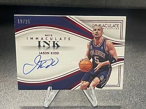 2022-23 Impeccable Jason Kidd Immaculate Ink Autograph Auto #/25 On Card
