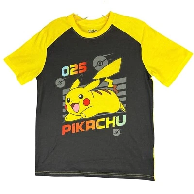 Pokemon Pikachu #25 Jumping Beans Boys Active T-shirt Size 14/16 - Image 1 of 4