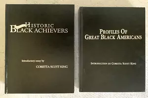 Gruß an historische schwarze Acheivers schönes Set mit 2 Büchern Coretta Scott King Intro - Bild 1 von 10