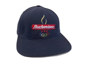 NOS 1996 Official Anheuser Busch Snapback BUDWEISER USA OLYMPICS Beer Hat Cap - Picture 1 of 8