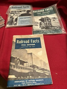 Vintage Lot of 3 RAILROAD FACTS BOOKLETS 1951/1954/1956 - Picture 1 of 11