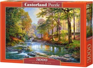 NEW Castorland Jigsaw Puzzle 3000 Pieces C-300532-2 Along The River - Foto 1 di 2