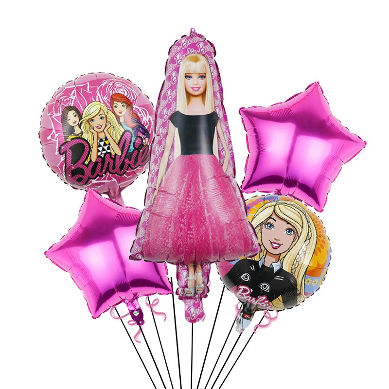 Barbie Birthday Balloon Set Party Decoration  5 PIECES AU STOCK - image 1 of 1