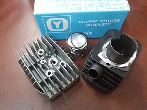 KIT CILINDRO PISTONE TESTATA OLYMPIA 43m SPINOTTO 12 65cc PIAGGIO SI BRAVO CIAO - Imagen 1 de 1