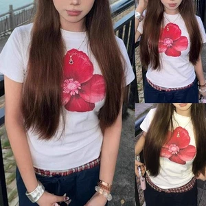 Printed Short Sleeve Tee Fashion Summer Tee All Season Wear Brand New Condition - Picture 1 of 32