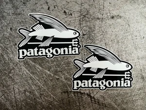 PATAGONIA STICKER Patagonia Flying Fish Decal Park REI Camping Surf Northface - Picture 1 of 4