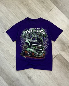 Rare Vintage Y2K World of Outlaws Sprint Car Racing Men's Purple T-Shirt - Small - Bild 1 von 5