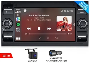 7"IPS Android 14 Autoradio GPS Navi CarPlay für Ford Focus Fiesta Transit Galaxy - Bild 1 von 20