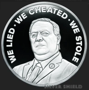 2025 CIA Werte Silver Shield 1 oz PP, NUR 226 geprägt! #123-125 In Hand - Bild 1 von 4