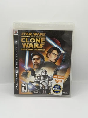 Star Wars: The Clone Wars - Republic Heroes (Sony PlayStation 3, 2009) w/ Manual - Image 1 of 2
