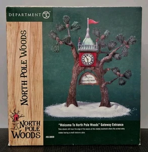 DEPT 56 WELCOME TO THE NORTH POLE WOODS GATEWAY ARCH ENTRANCE 2000 - Picture 1 of 6