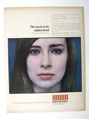 Papeles Nekoosa Need To Be Understand publicidad impresa vintage años 60 negocio Foto 1 de 2